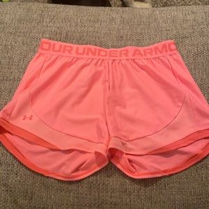 pink under armour shorts